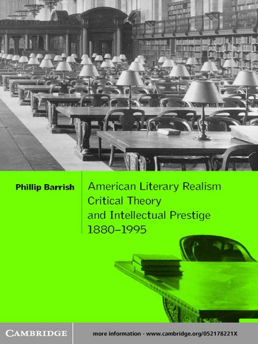 Cover image for American Literary Realism, Critical Theory, and Intellectual Prestige, 1880–1995